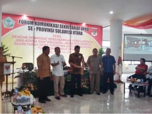 Forum-Komunikasi-Sekretariat-DPRD-Se-Sulawesi-Utara-secara-resmi-dibuka-Wakil-Bupati-Minahasa-Selatan-Franky-Donny-Wongkar.