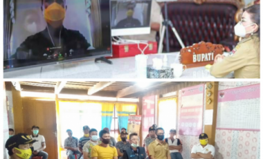Pemkab Laksanakan Rakorev Bersama Pemdes Seminsel Melalui Daring Pemkab Laksanakan Rakorev Bersama Pemdes Seminsel Melalui Daring
