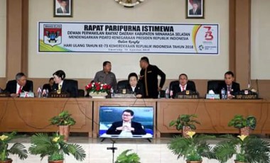 DPRD Minsel Gelar Paripurna Istimewa Mendengar Pidato Kenegaraan Presiden RI. DPRD Minsel Gelar Paripurna Istimewa Mendengar Pidato Kenegaraan Presiden RI.