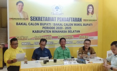 Lakukan Penjaringan. Golkar Minsel Buka Pendaftaran Bakal Calon Bupati/Wabup 11-16 November Lakukan Penjaringan. Golkar Minsel Buka Pendaftaran Bakal Calon Bupati/Wabup 11-16 November